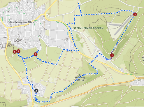 Wanderweg Steinheimer Becken
